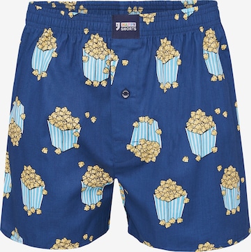 Happy Shorts Boxershorts ' Prints ' in Blauw: voorkant