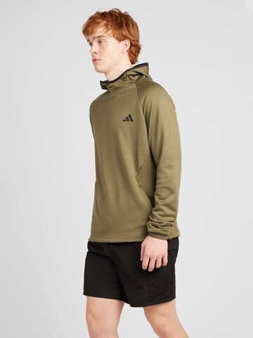 ADIDAS GOLF Sportsweatshirt in Groen: voorkant