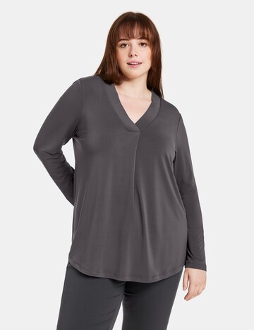 SAMOON Shirt in Grau: Vorderseite