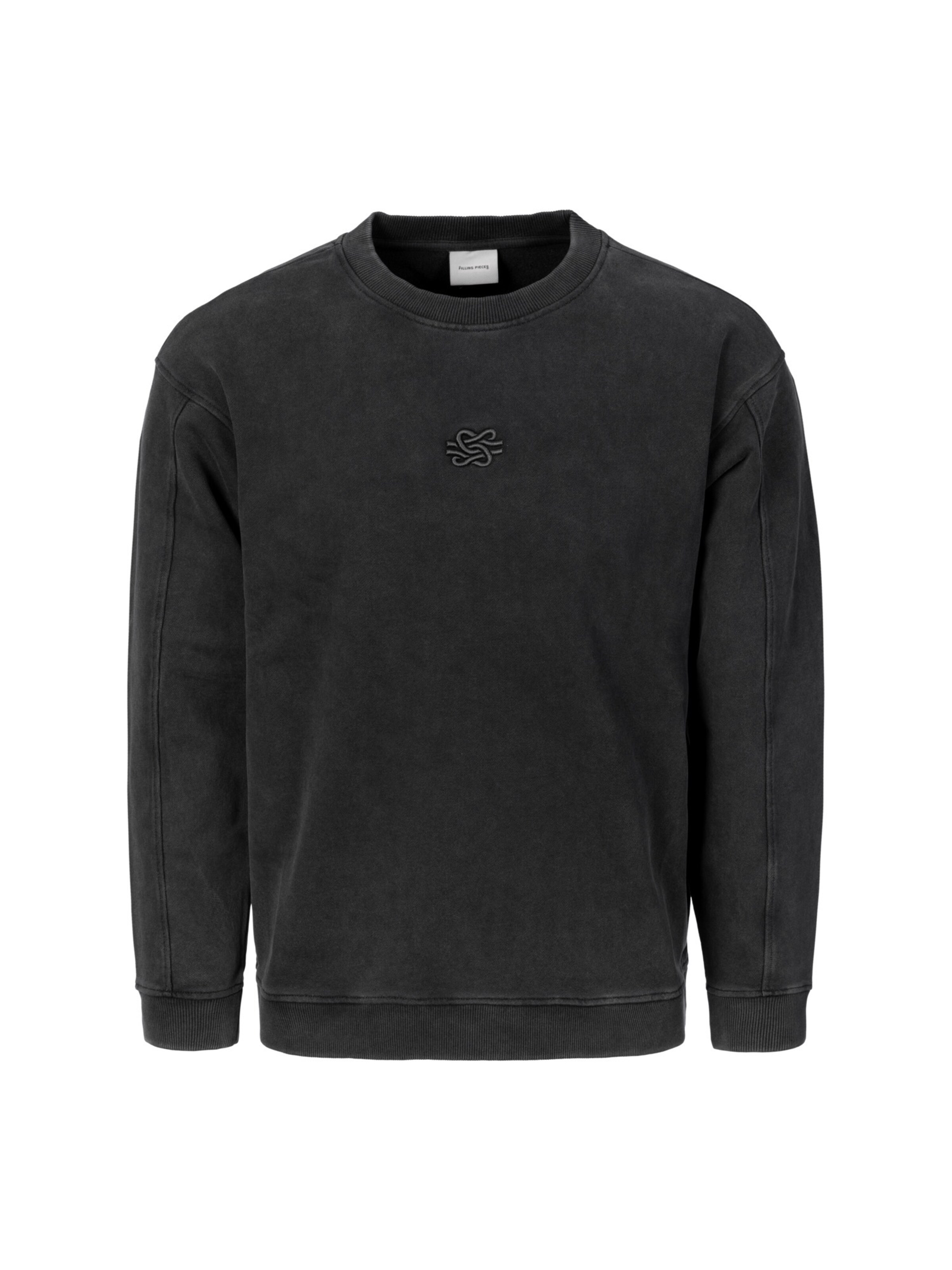 Sweat-shirt Filling Pieces en noir : devant