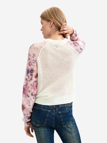 Desigual Pullover 'JERS_FANCYBOTANIC 26WWJF19'‌ in Weiß