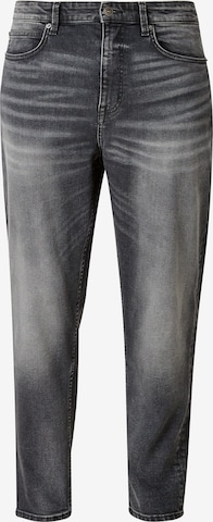 QS Tapered Jeans in Grey: front