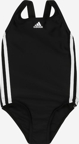 ADIDAS PERFORMANCE Athletic Swimwear 'Classic 3-Stripes' in Black: front