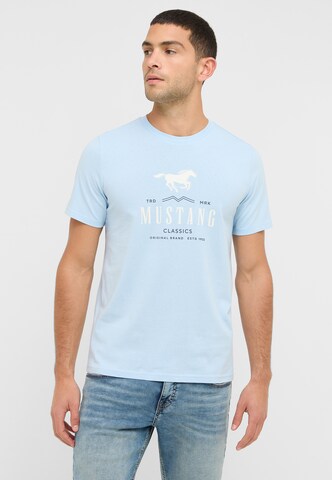 MUSTANG T-Shirt 'Style Austin' in Blau: Vorderseite