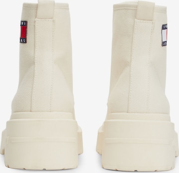 Tommy Jeans Schnürstiefelette in Beige