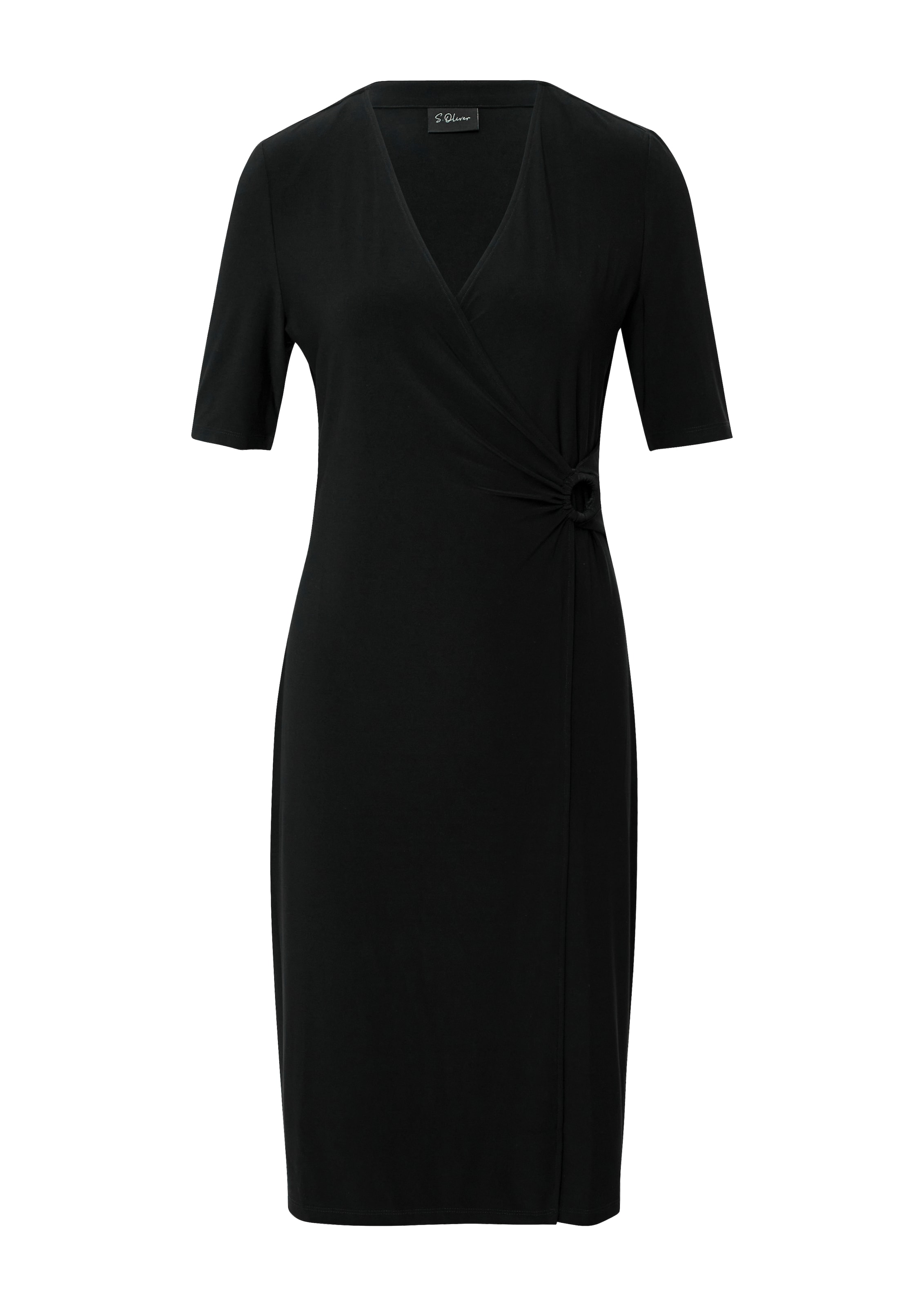 s.Oliver BLACK LABEL Kleid in Schwarz: Vorderseite