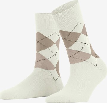 FALKE Socken 'Sensitive Argyle' in Weiß: Vorderseite