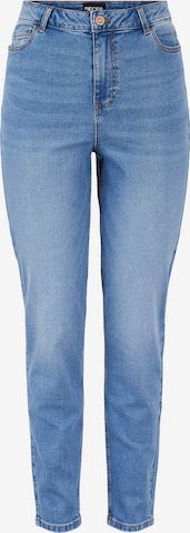 PIECES Tapered Jeans 'Kesia' i blå: forside