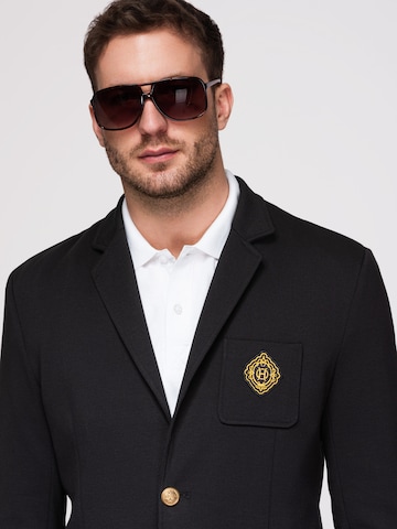 Coupe slim Veste de costume Ombre en noir