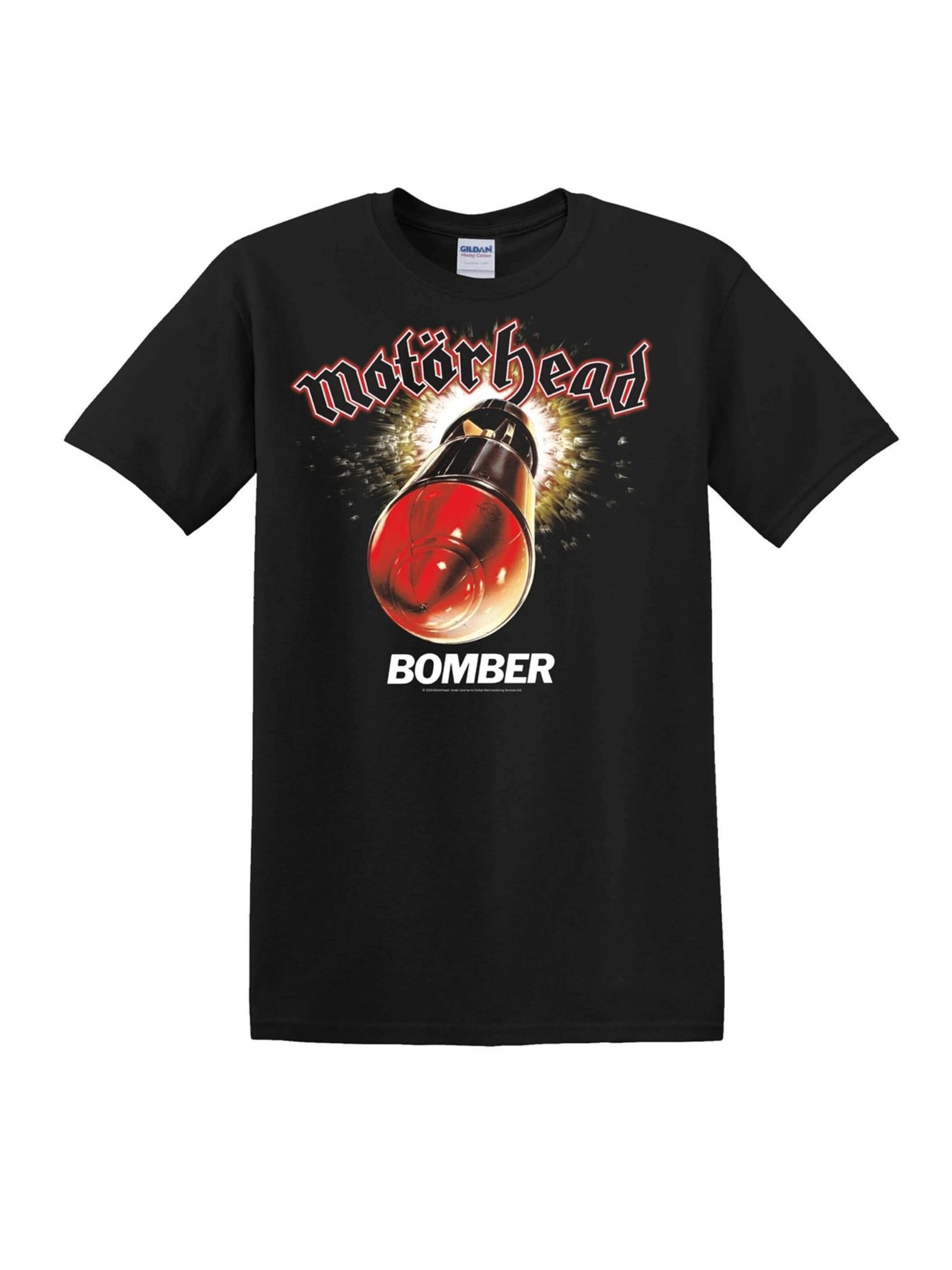 Motörhead - Camiseta 'Motörhead Bomber T-Shirt' en negro: frente