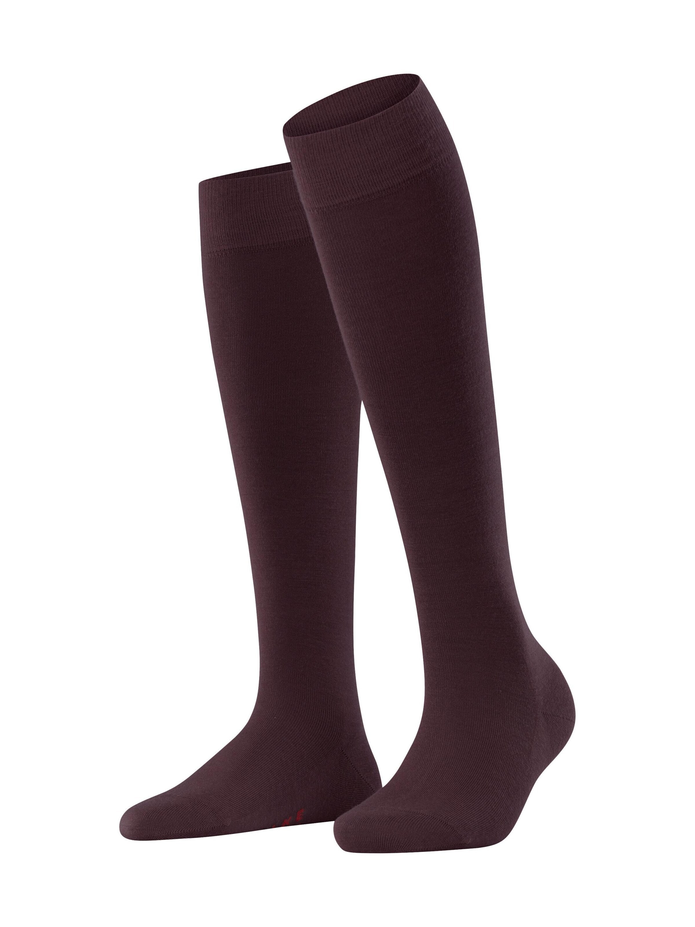 FALKE Kniestrümpfe 'Softmerino'‌‌‌‌‌‌ in Rot: Vorderseite