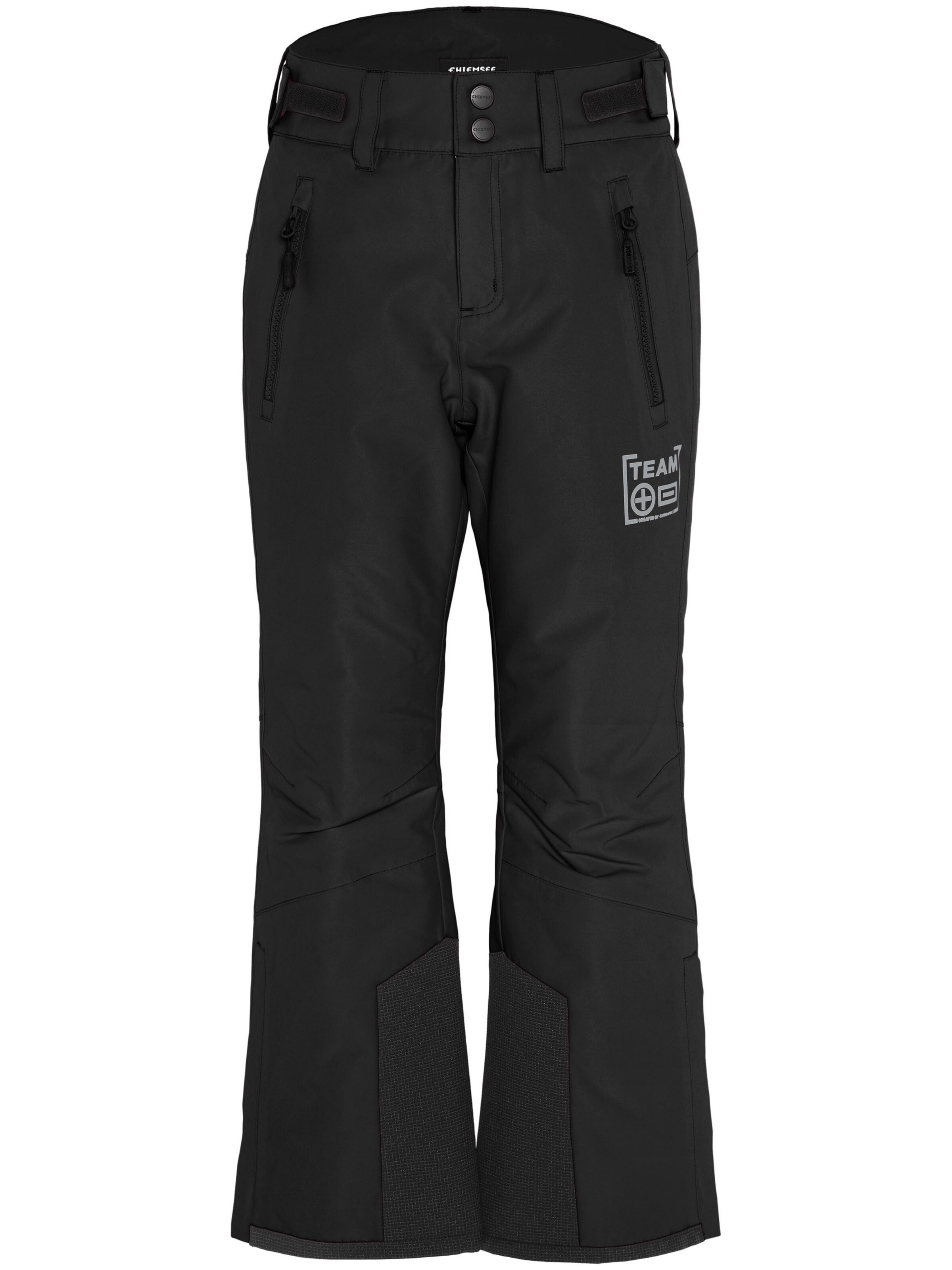 CHIEMSEE Regular Workout Pants ' mit reflektierendem Print ' in Black: front