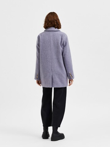 SELECTED FEMME Between-Seasons Coat 'AVA' in Purple