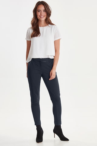 Fransa Slimfit Broek in Blauw