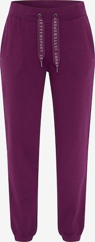 Jette Sport Tapered Pants in Purple: front