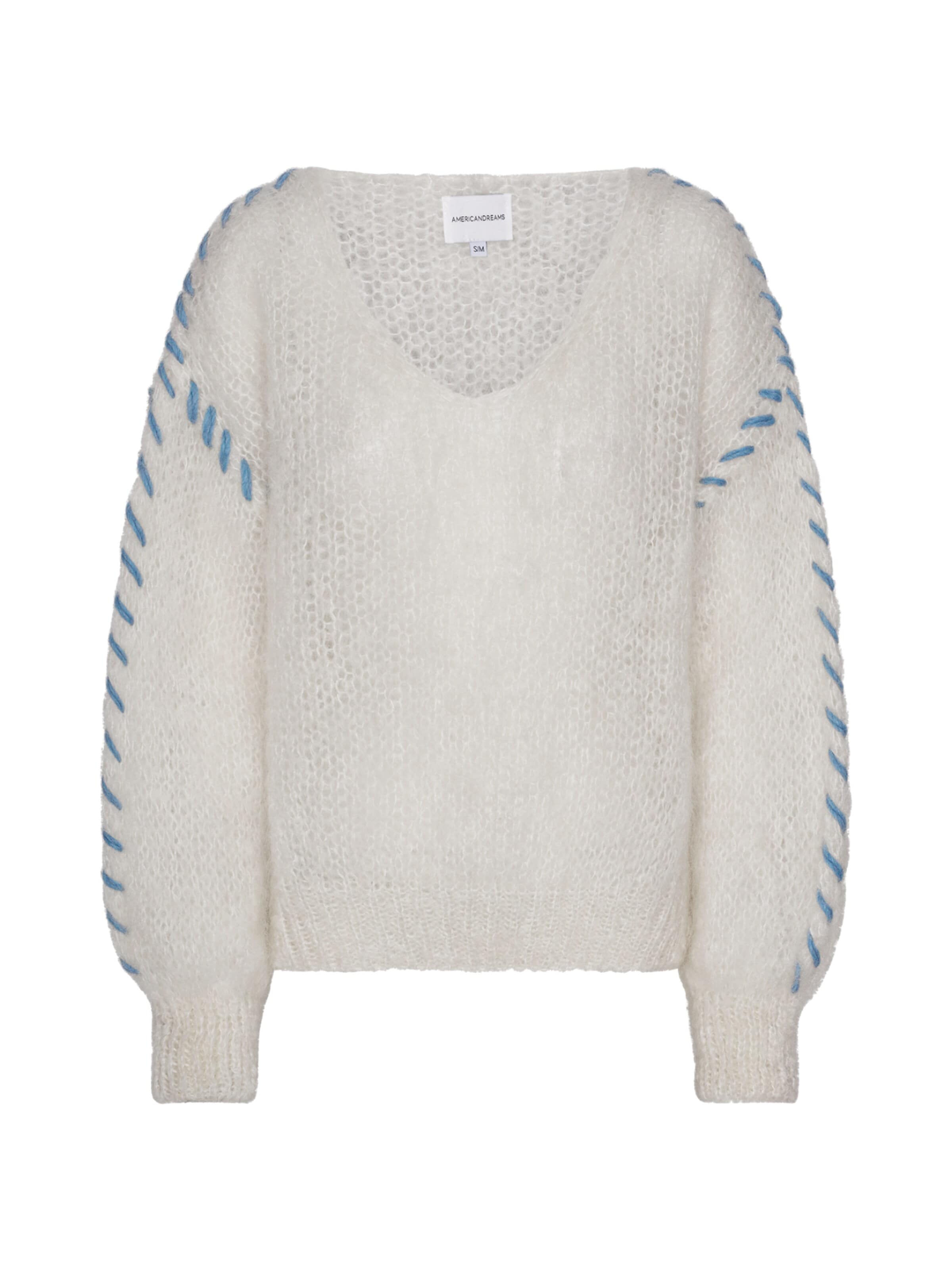 americandreams Sweater 'Milana' in White: front