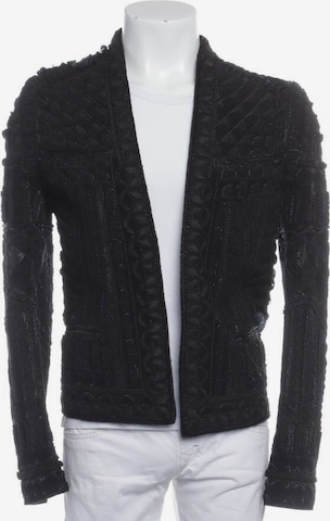 Balmain Lederjacke M-L in Schwarz: predná strana