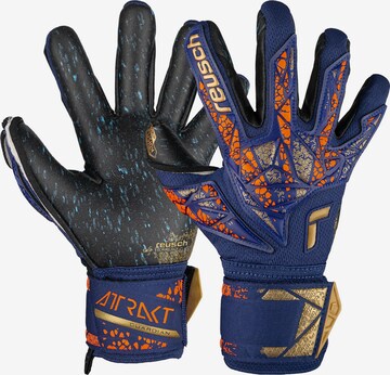 REUSCH Athletic Gloves 'Attrakt Fusion Guardian' in Blue: front