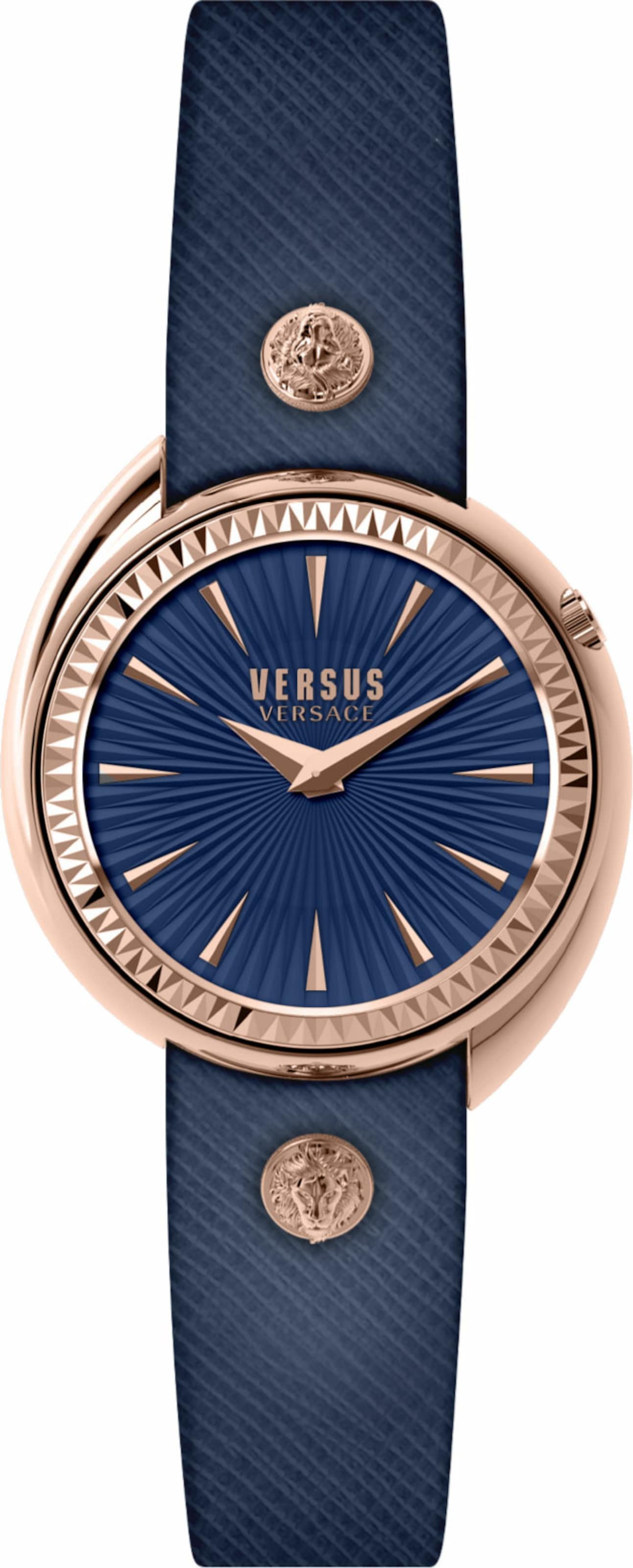 VERSACE Analoguhr in Blau: Vorderseite