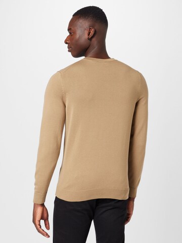 HUGO Red Sweater 'San Cassius-C1' in Brown