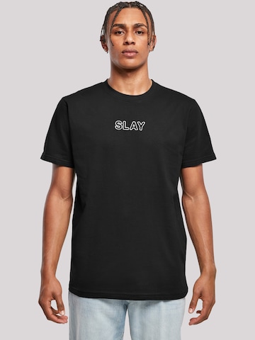 T-Shirt 'Slay' F4NT4STIC en noir : devant