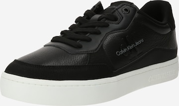 Baskets basses 'CLASSIC' Calvin Klein Jeans en noir : devant