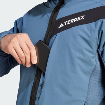 ADIDAS TERREX Athletic Fleece Jacket 'Techrock' in Blue