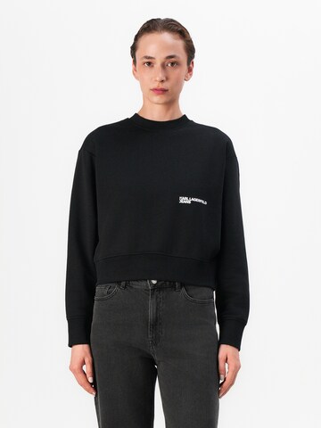 KARL LAGERFELD JEANS - Sweatshirt em preto: frente