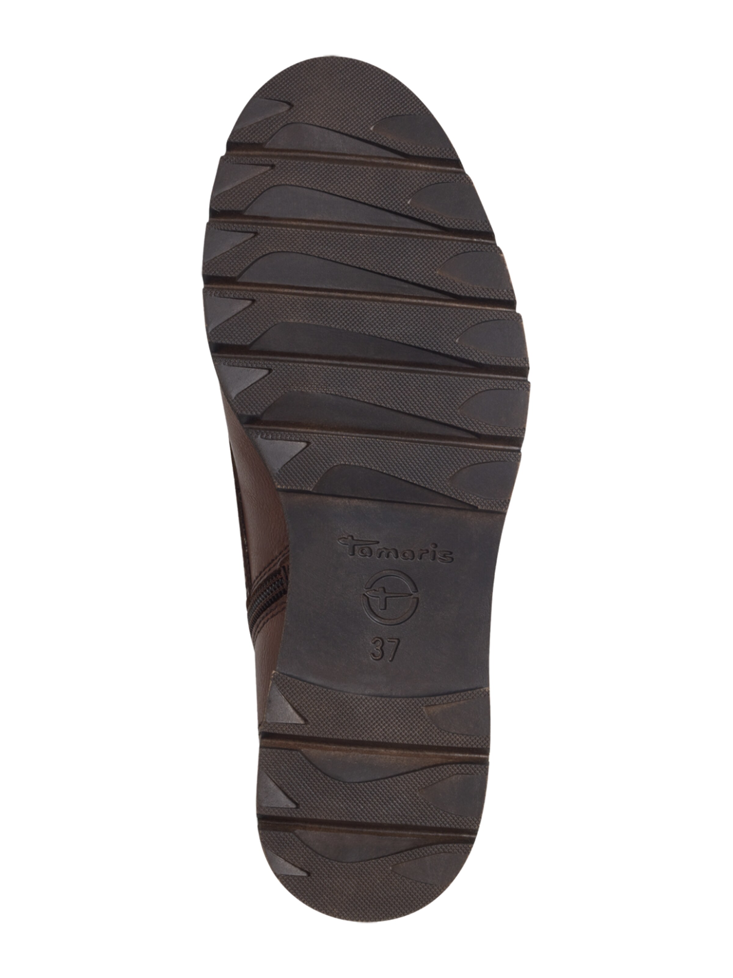 Tamaris Μποτάκι με κορδόνια σε καφέ