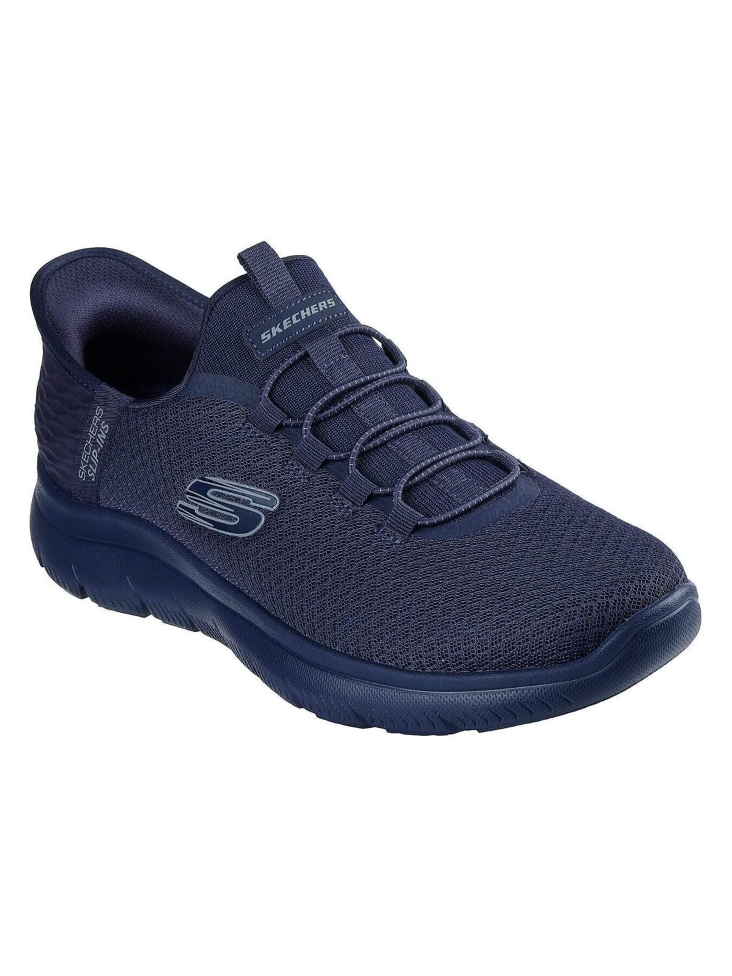 SKECHERS - Zapatillas sin cordones en azul: frente