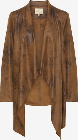 NO.1 by OX Between-Season Jacket 'Alice' in Brown: front