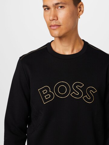 BOSS Green Sweatshirt 'Salbo' in Black