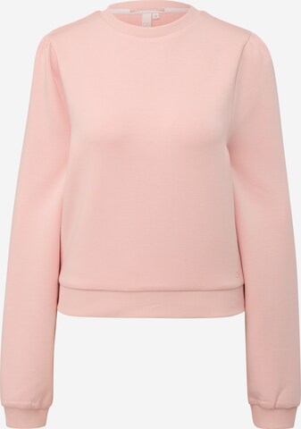 QS Sweatshirt i pink: forside