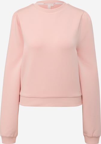 QS Μπλούζα φούτερ σε ροζ: μπροστά
