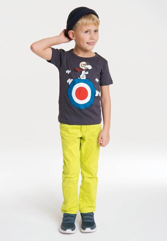 LOGOSHIRT T-Shirt 'Snoopy' in Grau