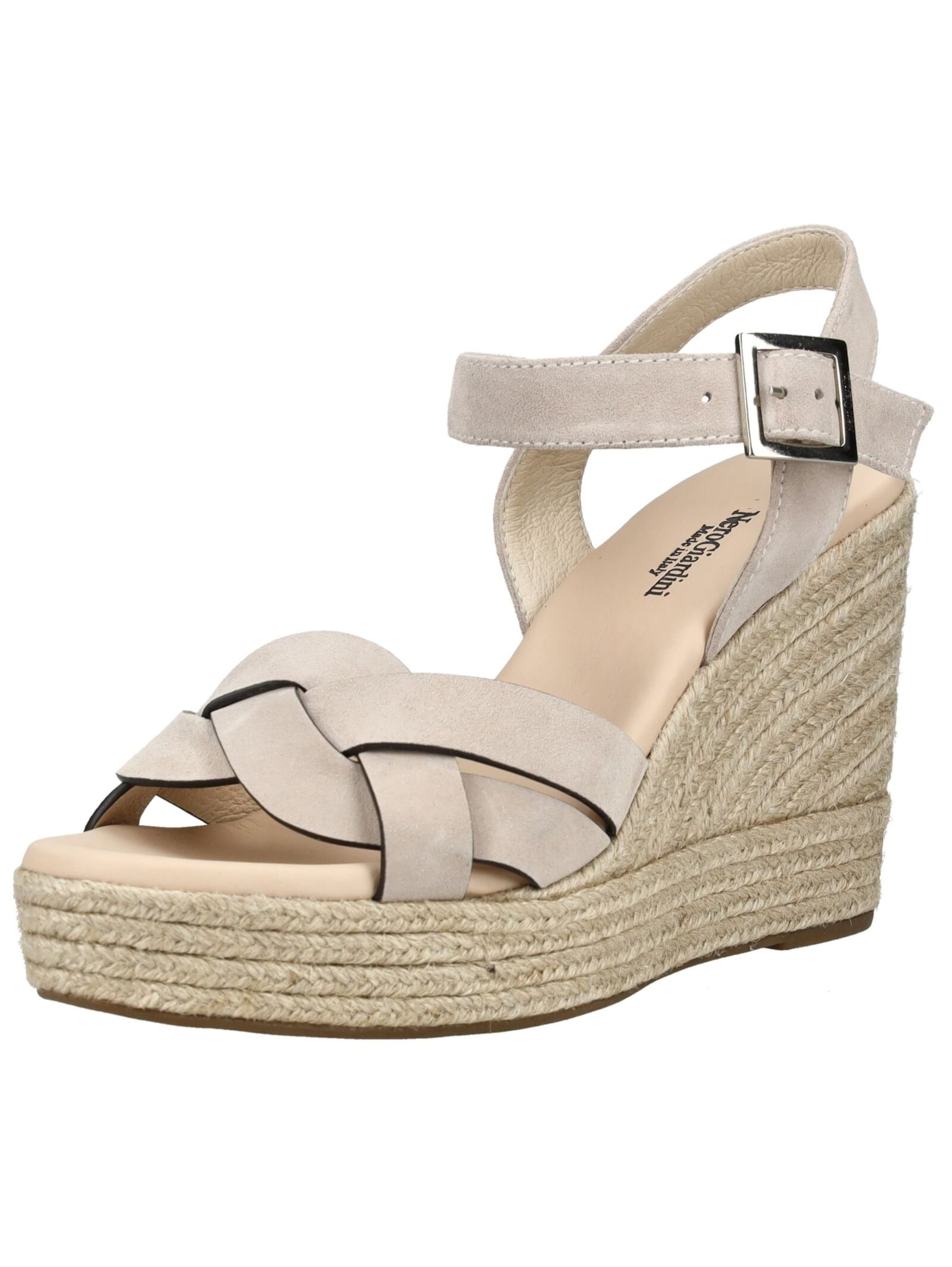 Sandales Nero Giardini en beige : devant