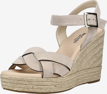 Sandales Nero Giardini en beige : devant