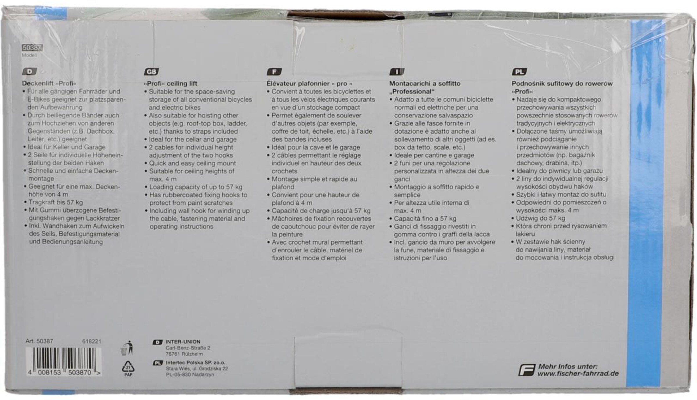 FISCHER Fahrräder Accessories in Black