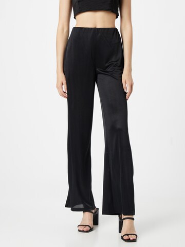 Gina Tricot Wide Leg Hose in Schwarz: predná strana