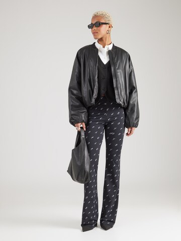 évasé Leggings Moschino Jeans en noir