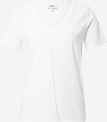 ONLY T-shirt 'Merle' i vit: framsida