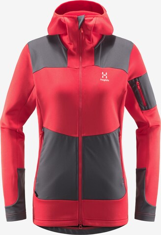 Haglöfs Athletic Fleece Jacket 'Astral' in Red: front