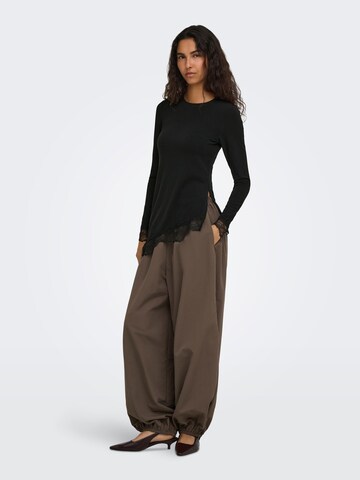 Haut 'ONLGLAMOUR' ONLY en noir