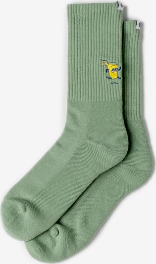 Lobster & Lemonade Socken 'Fresh Lemonade On The Run' in grün, Produktansicht