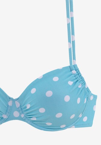 LASCANA Balconette Bikini in Blauw