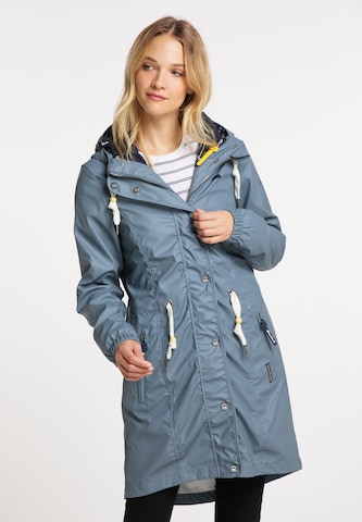 Manteau fonctionnel Schmuddelwedda en bleu : devant