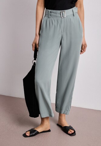 STREET ONE Wide Leg Hose in Grün