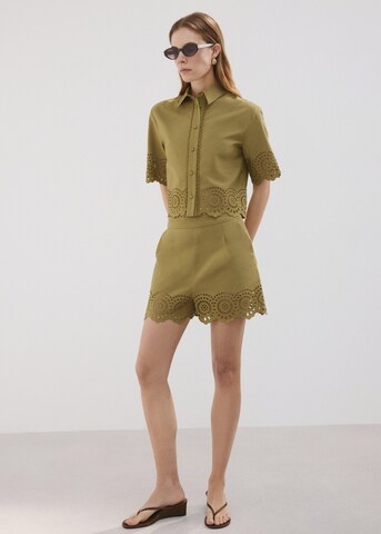 MANGO Bluse 'Milana' in Grün