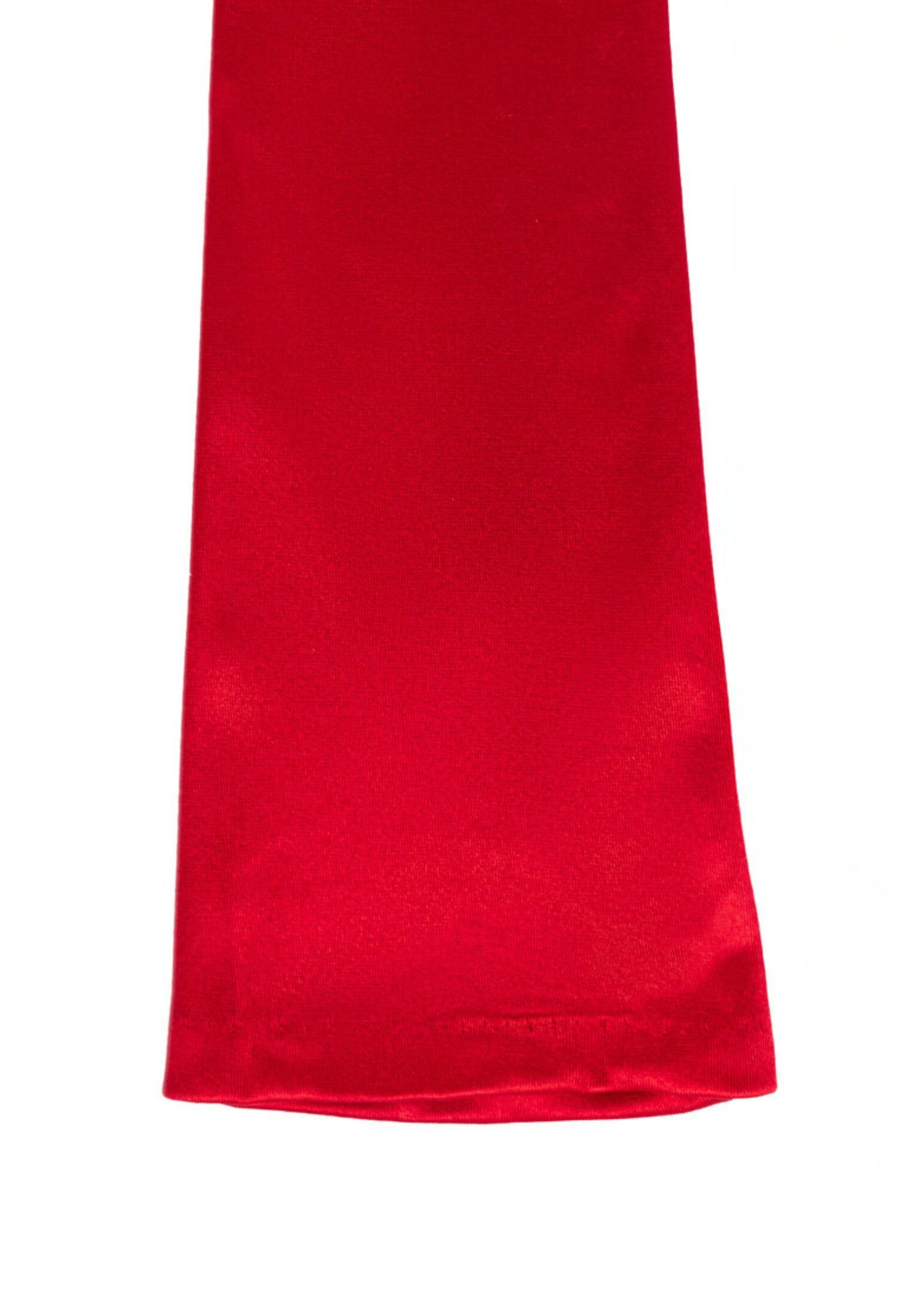 Roeckl Full finger gloves 'SHINY SATIN LANG' in Red