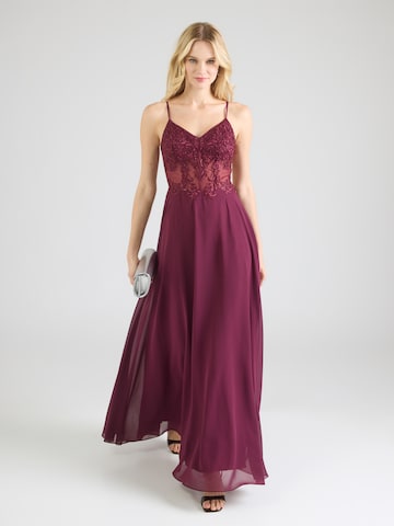 raudona Laona Vakarinė suknelė